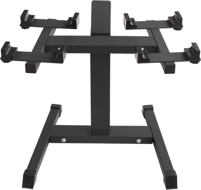 VEVOR Adjustable Dumbbell Stand, Home Fitness Rack and Stand with Media Rack, Safe and Convenient Dumbbell Weight Holder, Compact Dumbbell Storage Rack Perfect for Home Gym Strength Training
