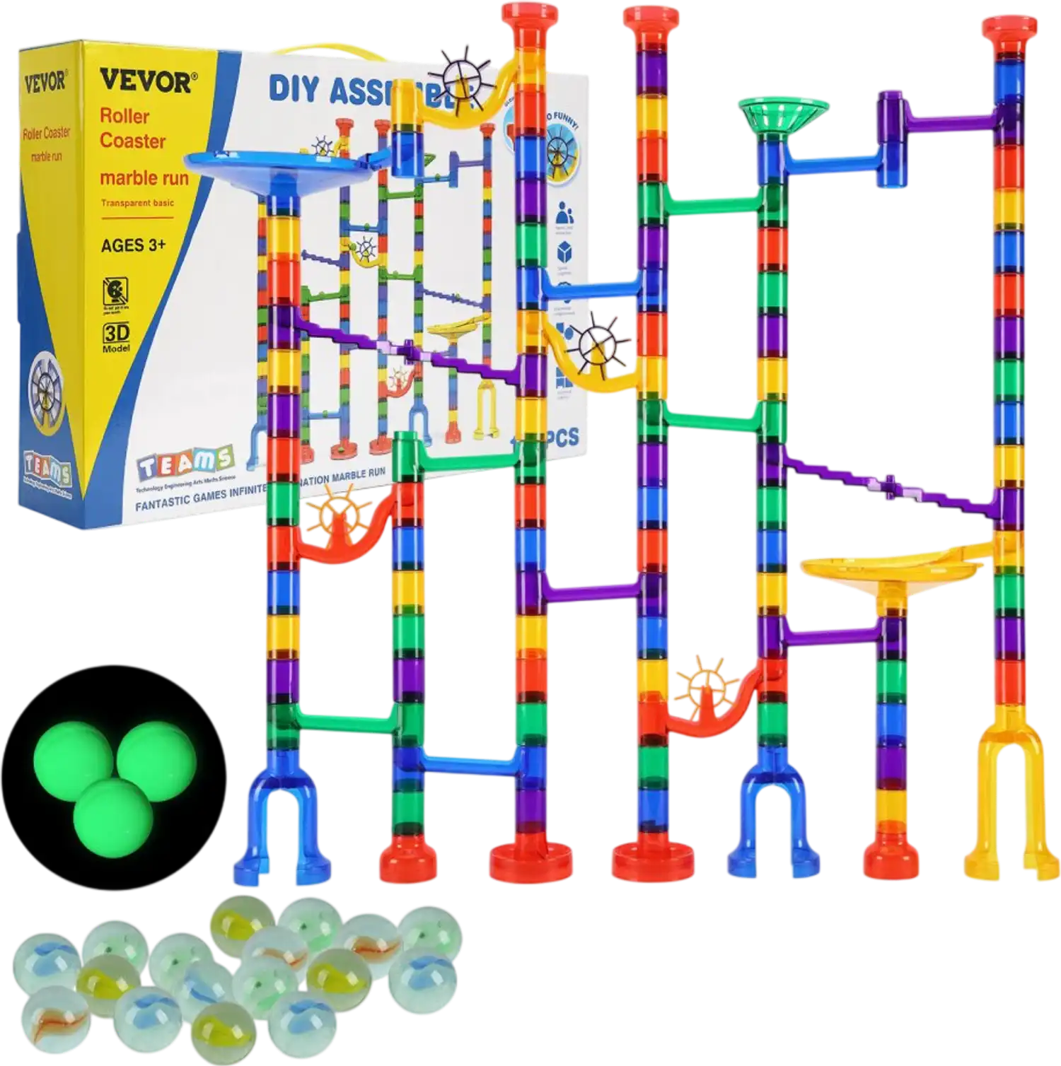 Vevor Marble Run Set 150-Piece Educational STEM Toy New