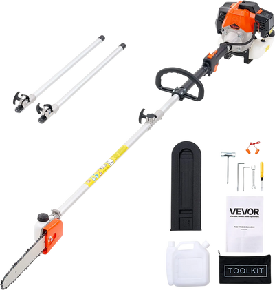 Vevor Pole Saw 43CC 2-Stroke Gas Powered with 10