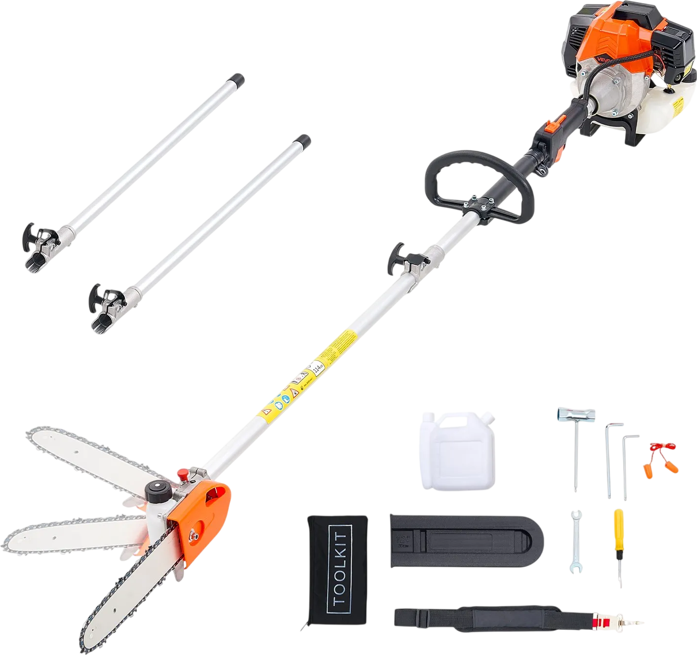 Vevor Pole Saw 43CC 2-Stroke Gas Powered with 10