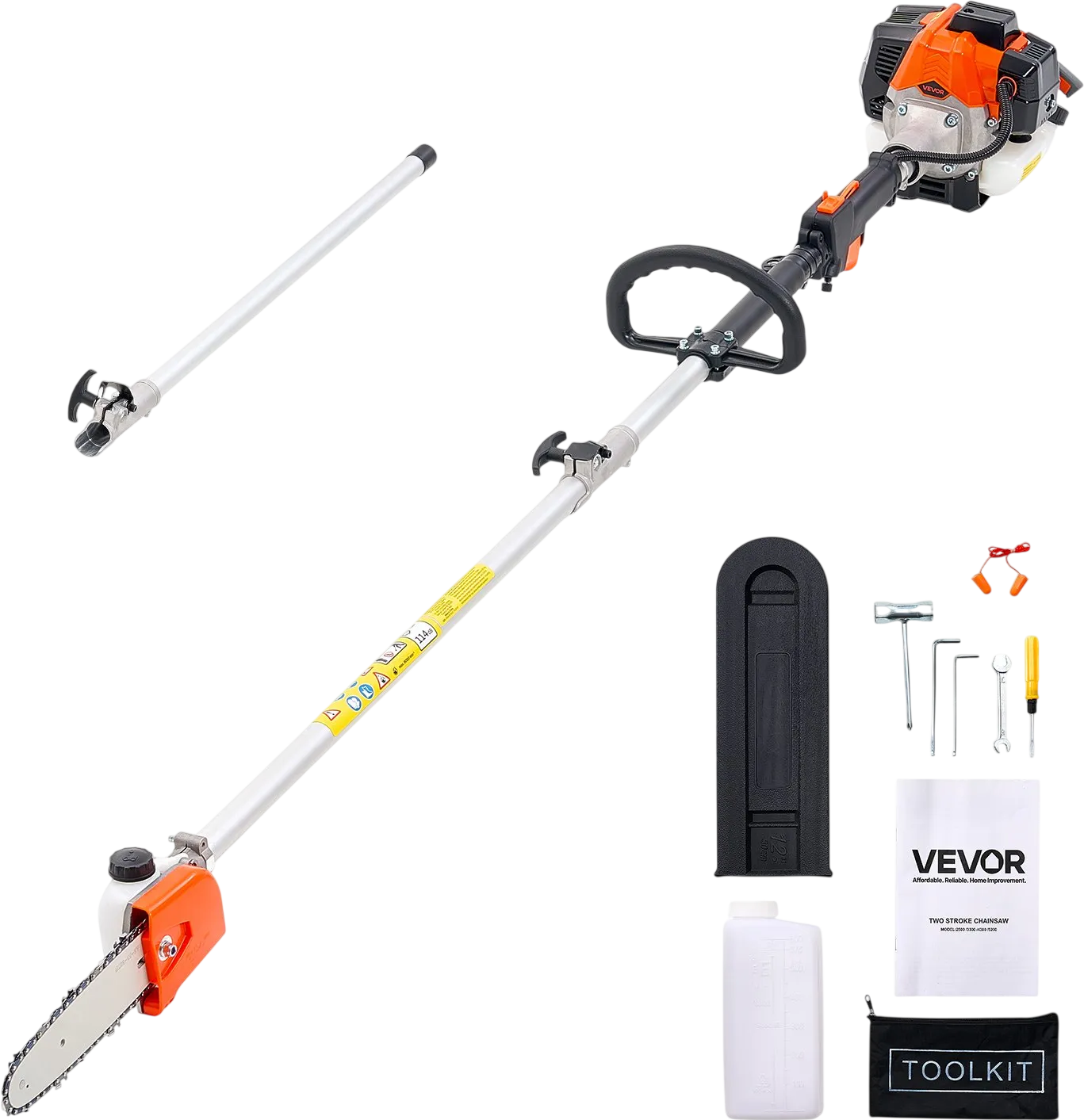 Vevor Pole Saw 25CC 2-Stroke Gas Powered 8