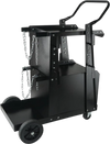 VEVOR Welding Cart, 2-Tier Heavy Duty Welder Cart with Anti-Theft Lockable Cabinet, 265LBS Weight Capacity, 360° Swivel Wheels, Tank Storage Safety Chains, Welding Cabinet for TIG, ARC, Plasma Cutter