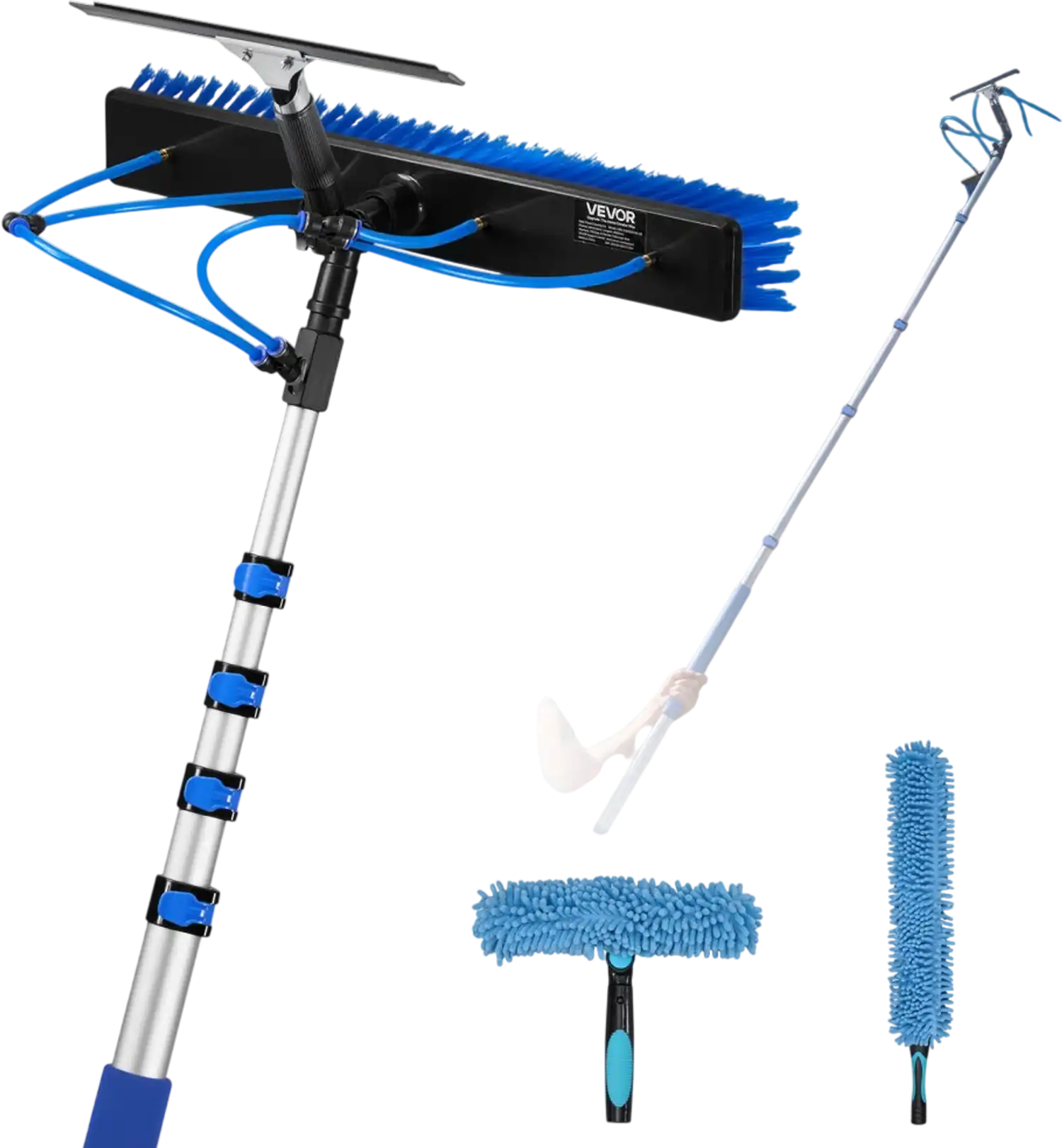 Vevor Solar Panel Cleaning Kit 15' Water Fed Pole Brush New