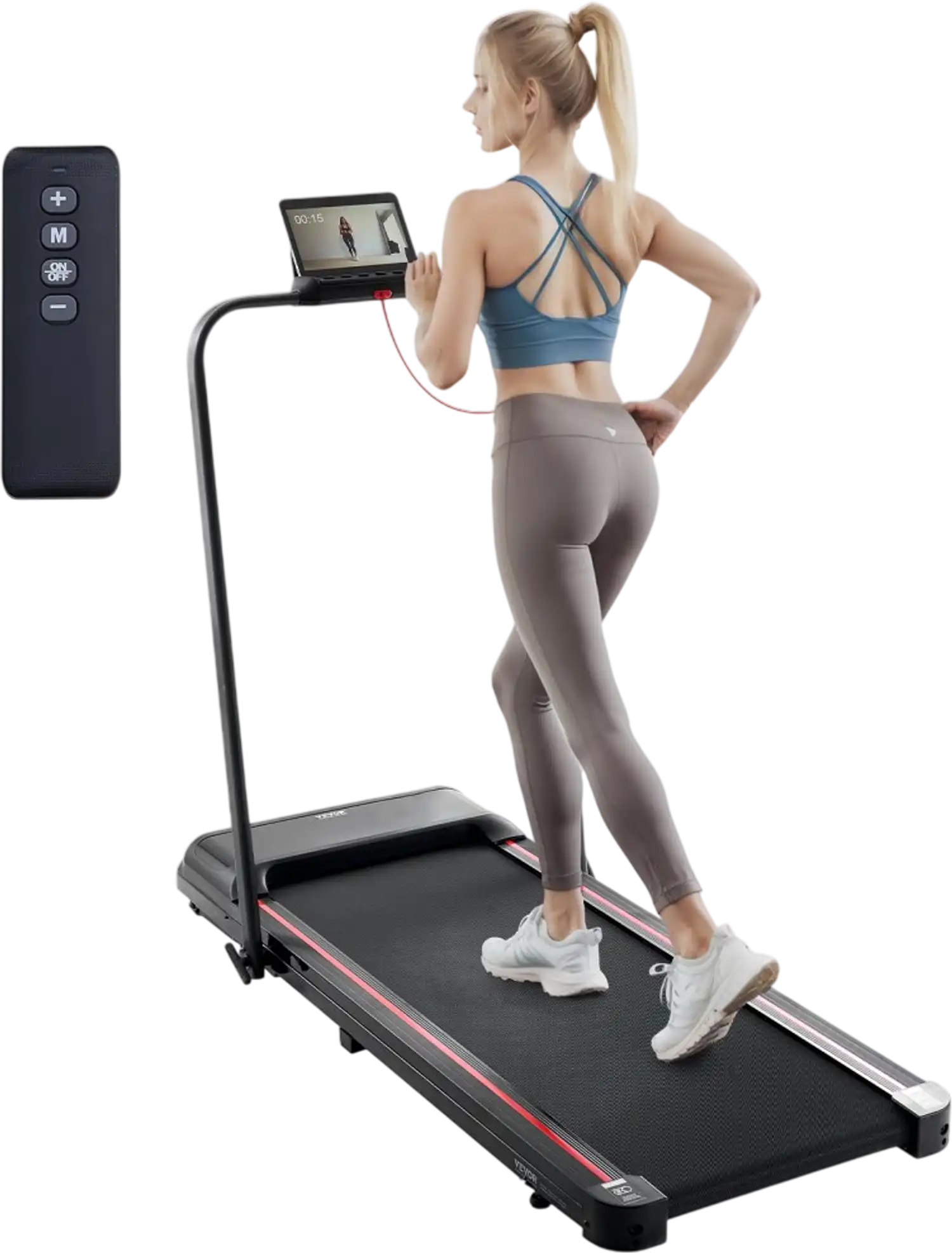 Vevor Walking Pad Under Desk Treadmill with Handle Bar New