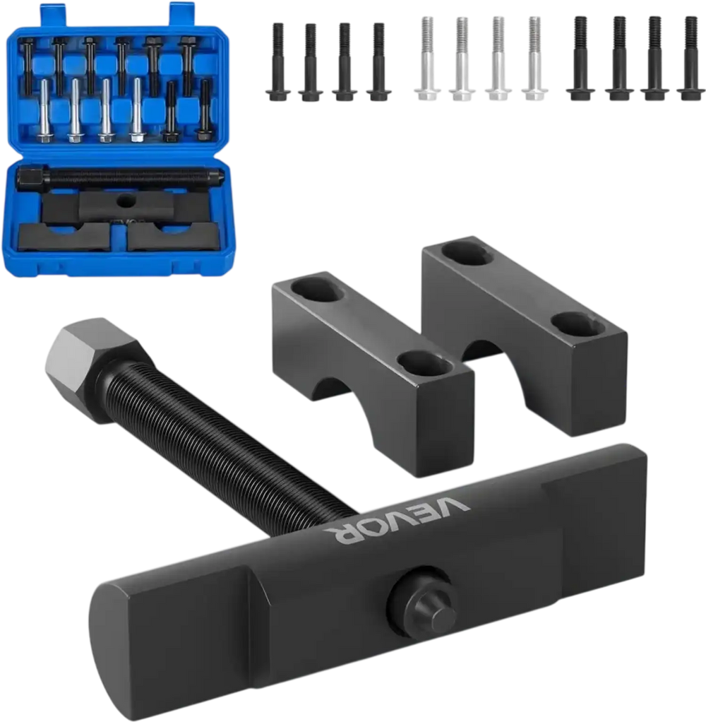 VEVOR Yoke Puller, Made for Class 6-8 Transportation Trucks and Equipment, Heavy Duty Yoke Removal Tool Kit, Automotive Yoke Puller Kit Compatible with Kenworth, Peterbilt, Freightliner, Mack, Volvo