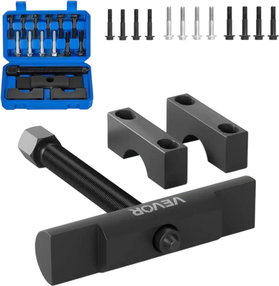 VEVOR Yoke Puller, Made for Class 6-8 Transportation Trucks and Equipment, Heavy Duty Yoke Removal Tool Kit, Automotive Yoke Puller Kit Compatible with Kenworth, Peterbilt, Freightliner, Mack, Volvo