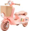 VEVOR Kids Ride On Motorcycle, 6V Battery Powered Electric Motorcycle Trike with Speed Up to 2mph, Headlight, LED Light, Music, Bluetooth, Basket, 3 Wheel Ride on Toys for Children Boys Girls Aged 3-4