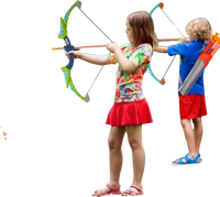 VEVOR Bow and Arrow Set for Kids, 2 Pack LED Light Up Archery Set with 20 Suction Cup Arrows, 2 Hanging Targets, 2 Quivers, 3 Target Cans, Outdoor Toy Birthday Gift for Boy & Girl 6 7 8 9 10+ Year Old