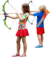 VEVOR Bow and Arrow Set for Kids, 2 Pack LED Light Up Archery Set with 20 Suction Cup Arrows, Standing Target, 2 Quivers, 2 Guns, 20 Soft Bullets, 3 Target Cans, Outdoor Toy for Boy & Girl 6+ Year Old