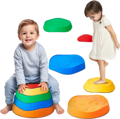 Vevor Balance Stepping Stones Kids Sensory Obstacle Course 5-Piece Set New