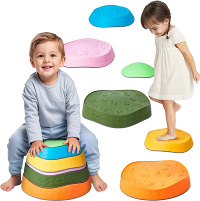 Vevor Stepping Stones Kids Balance Sensory Obstacle Course 6-Piece Set New