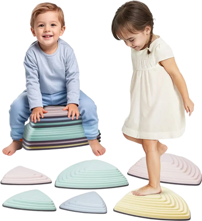 Vevor Balance Stepping Stones Kids Sensory Obstacle Course 6-Pc Set New