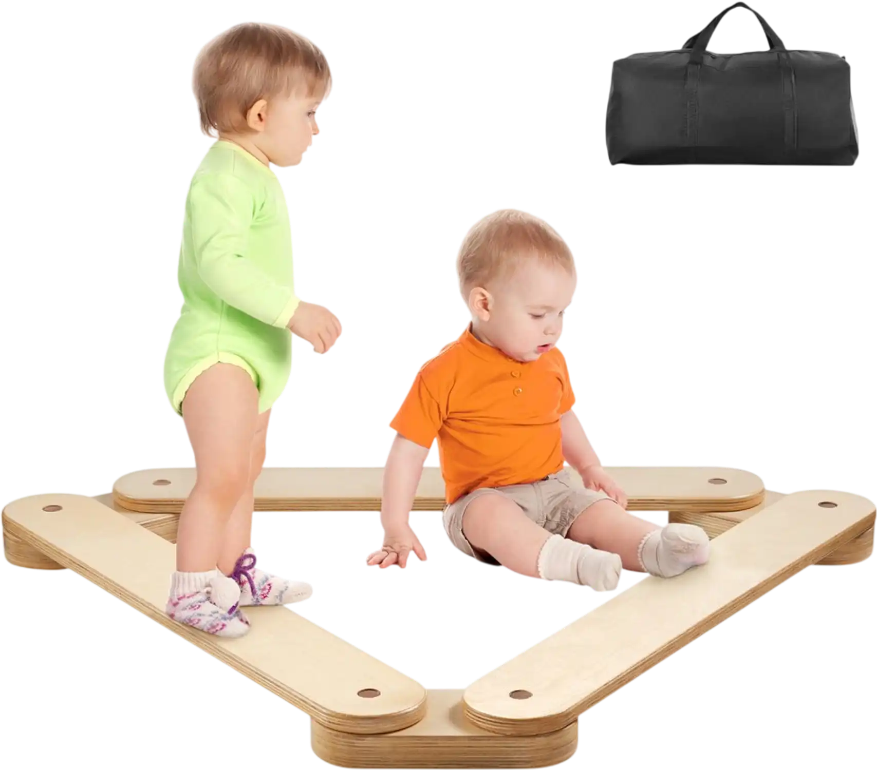 Vevor Balance Beam Stepping Stones Wooden Toddler Balance Boards New