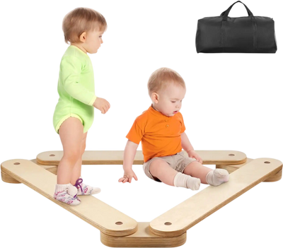 Vevor Balance Beam Stepping Stones Wooden Toddler Balance Boards New