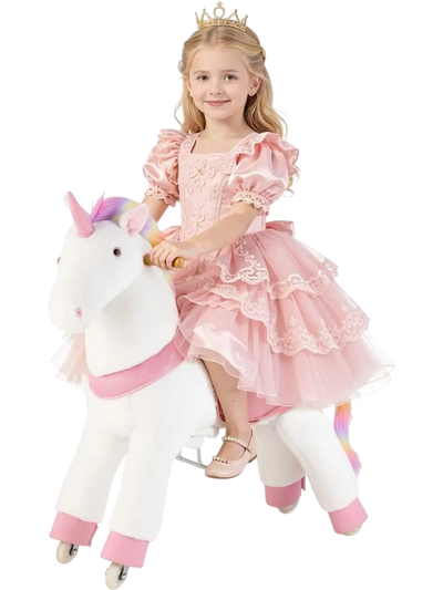 Vevor Riding Unicorn Ride-On Horse Toy New