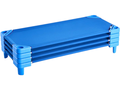 Vevor Nap Cot Stackable Kids Daycare Cot 4-Pack Blue 52