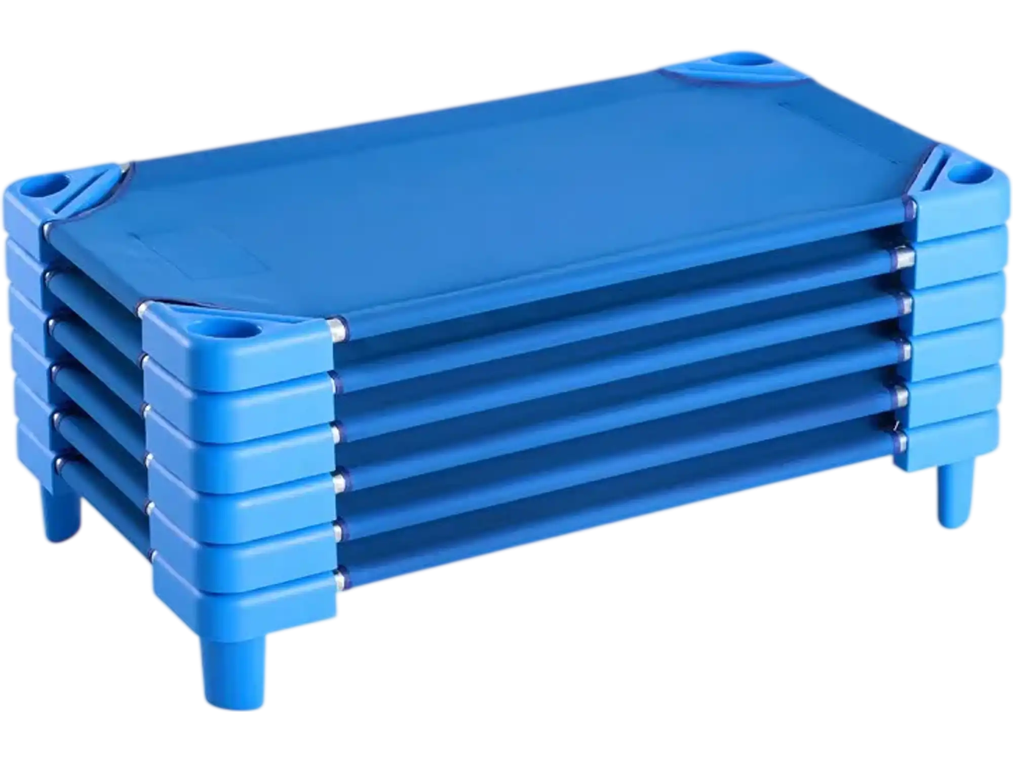 Vevor Kiddie Cot Stackable Daycare Nap Cot 6-Pack Blue New
