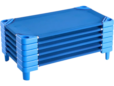 Vevor Kiddie Cot Stackable Daycare Nap Cot 6-Pack Blue New