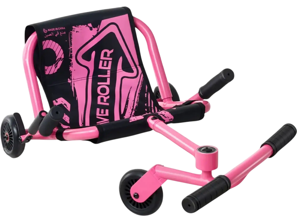VEVOR Ride on Scooter 150 lbs Swing Side-to-Side for Amazing Riding Pink, for Ages 4+, Powered by Zig-Zag Motion, Ride on Toy with 3 Adjustable Length, Brake Lever, Hard Surface Indoor & Outdoor