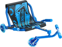 VEVOR Ride on Scooter 132 lbs Swing Side-to-Side for Amazing Riding Blue, for Ages 4+, Powered by Zig-Zag Motion, Ride on Drifting Toy, with Adjustable Length, for Hard Surface, Indoor & Outdoor