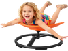VEVOR Kids Swivel Chair, 220 lbs Capacity, Sensory Spinning Chair, Autistic Kids Sensory Toy Seat with Non-Slip Metal Base, Round Shape Toddler Sit & Spin Seat for Coordination Balance Focus, Orange