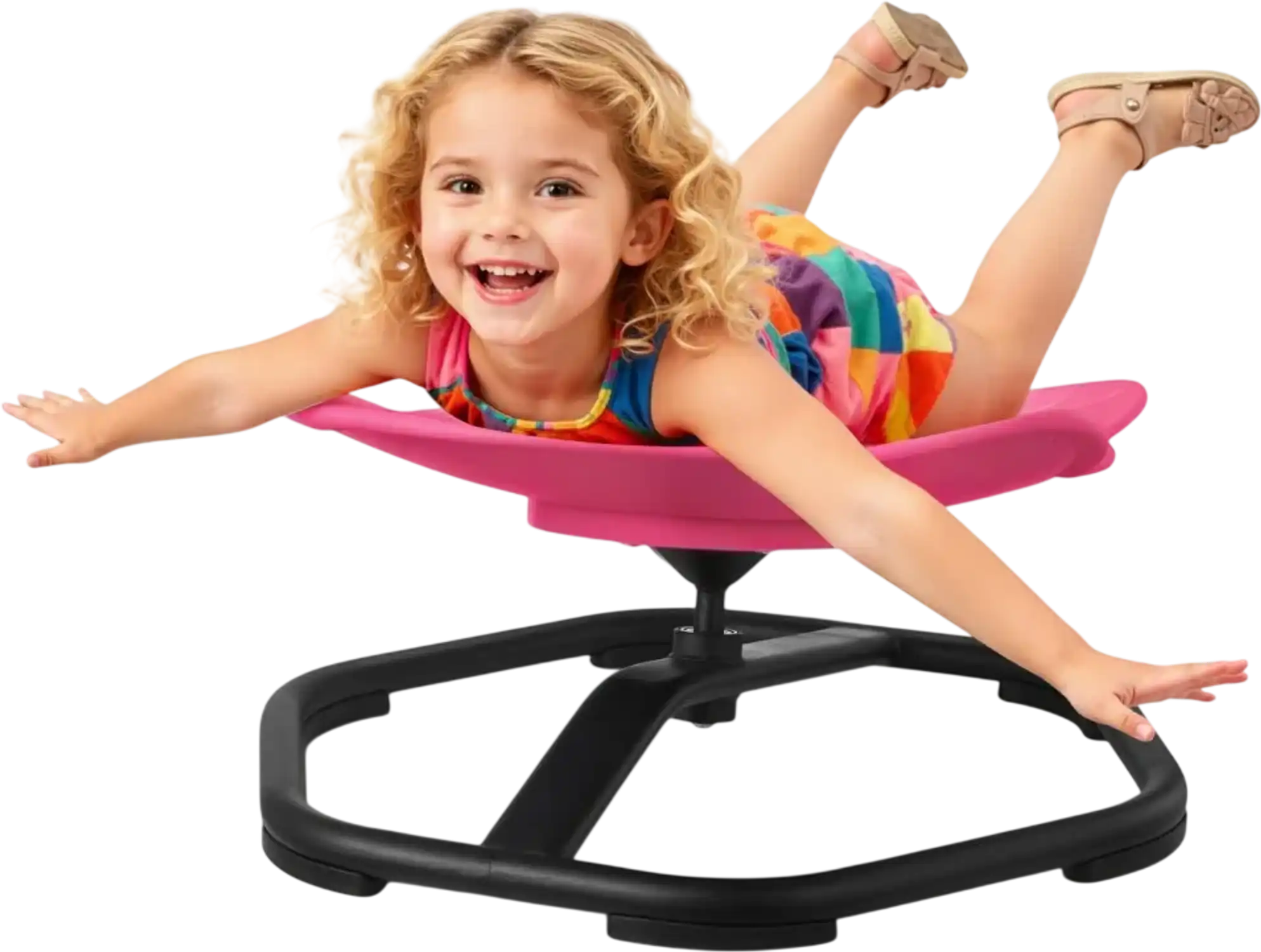 Vevor Kids Swivel Chair Elephant Shape Sensory Spinning Seat Red New