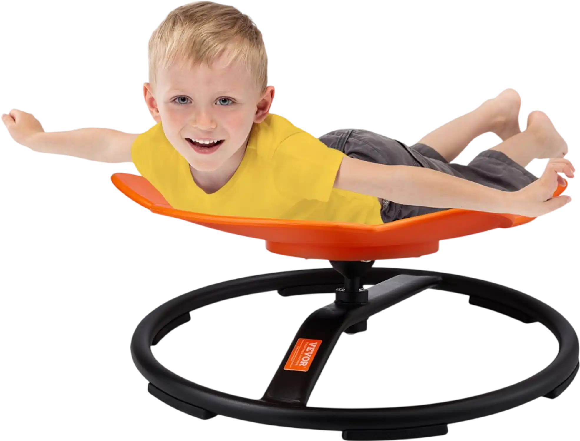 Vevor Kids Swivel Chair Elephant Sensory Spinning Seat Orange New