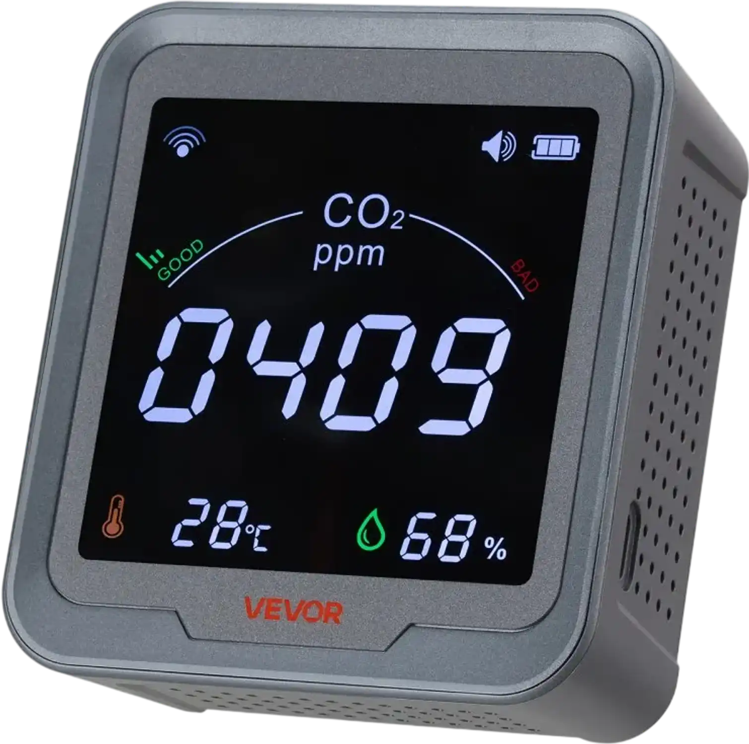 Vevor Carbon Dioxide Monitor WiFi Air Quality Detector New