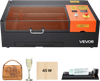 VEVOR 45W CO2 Laser Engraver, 12 x 8 in, Desktop CO2 Laser Engraver Cutter Machine with Rotary Axis, Air Assist, Engraving Machine Compatible with LightBurn CorelDRAW GRBL, for Wood Acrylic Glass