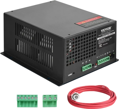Vevor Laser Power Supply CO2 100W for Laser Tubes Engravers & Cutters New