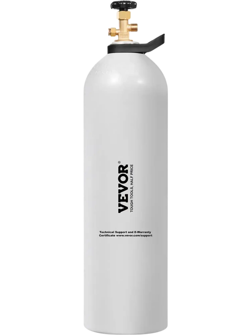 VEVOR CO2 Tank, 15 lbs New Aluminum Alloy Cylinder, CO2 Air Tank with Light Spray Coating, CGA320 Valve, Handle & Adjustable Pressure, DOT Approved Cylinder for Draft Beer Dispensing and Soda Maker
