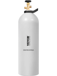 VEVOR CO2 Tank, 20 lbs New Aluminum Alloy Cylinder, CO2 Air Tank with Spray Coating, CGA320 Valve, Handle & Adjustable Pressure, DOT & TC Approved Cylinder for Draft Beer Dispensing and Soda Maker