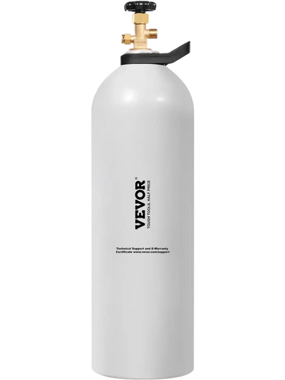 VEVOR CO2 Tank, 20 lbs New Aluminum Alloy Cylinder, CO2 Air Tank with Spray Coating, CGA320 Valve, Handle & Adjustable Pressure, DOT & TC Approved Cylinder for Draft Beer Dispensing and Soda Maker