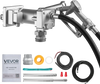 VEVOR Fuel Transfer Pump, 12V DC 15 GPM, Cast Iron Diesel Transfer Pump Kit, with Manual Shut-Off Nozzle, Discharge Hose, Overheat Protection, 1/3 HP Explosion-Proof, for Gasoline Diesel Kerosene