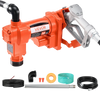 VEVOR Fuel Transfer Pump, 12V DC 16 GPM 1/4 HP Diesel Pump, Extractor Pumps with Manual Nozzle, Discharge Hose and Suction Pipe, for Gasoline, Diesel, Kerosene, Ethanol-Methanol Blends & Biodiesel