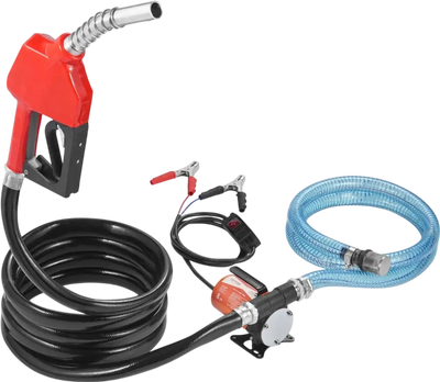 Vevor Fuel Transfer Pump 12V 8 GPM Portable Electric Diesel Pump with Auto Shut-Off Nozzle New