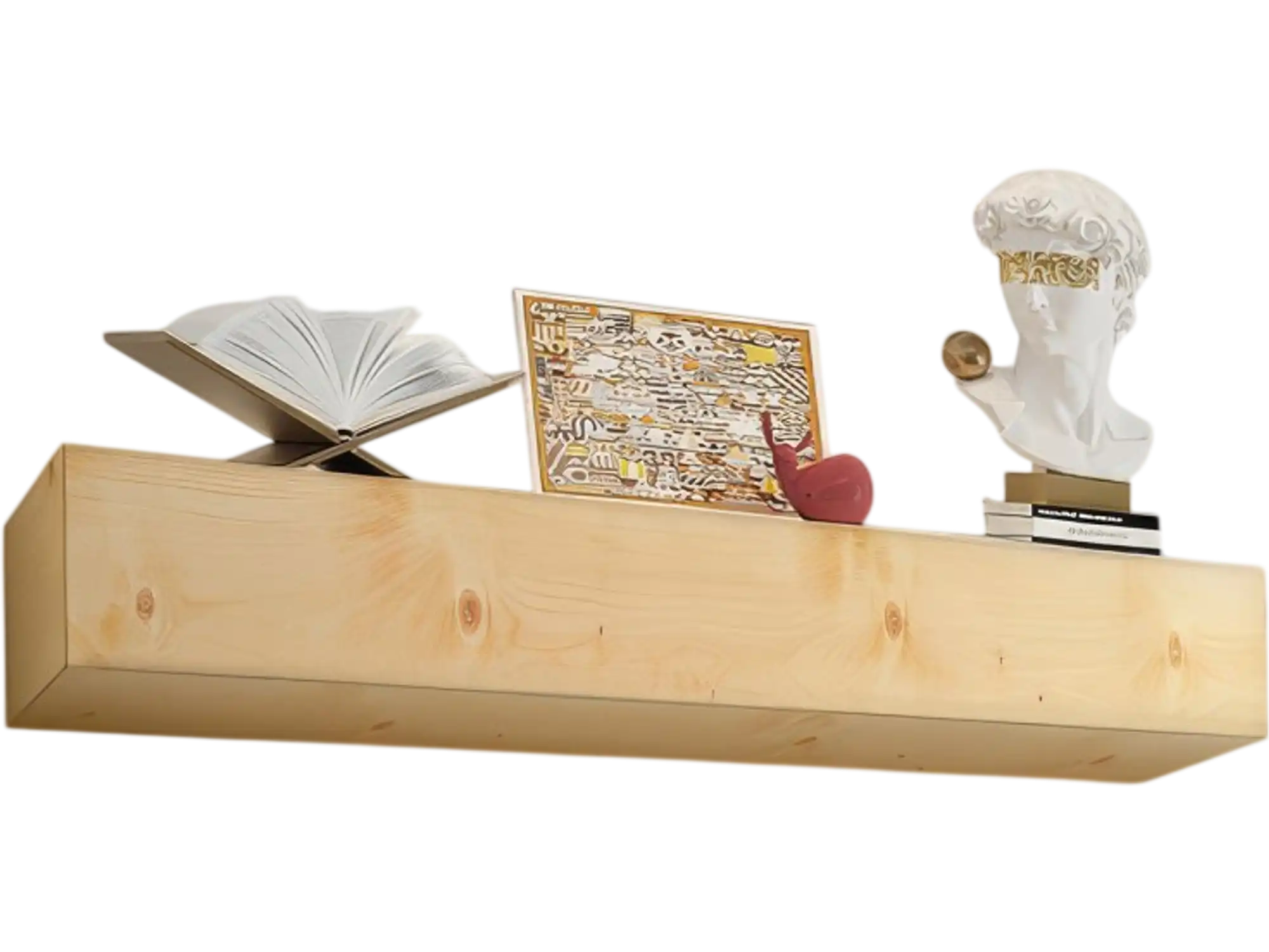 Vevor Fireplace Mantel Rustic Natural Floating Shelf 72