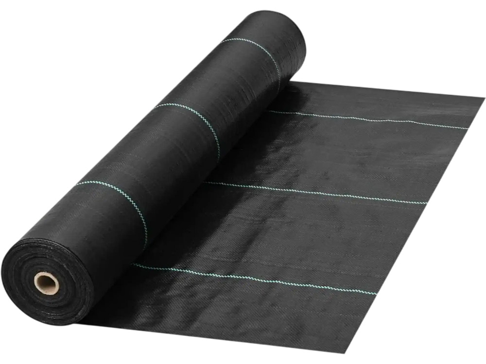 VEVOR Weed Barrier, 5.8oz Landscape Fabric, 4ft x 300ft Cover Mat Heavy Duty Woven Grass Control Geotextile for Garden, Patio, Black