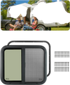 VEVOR Horizontal RV Window, 24" W x 20" H Tinted Sliding RV Window with Net Screen & Trim Ring, Fit 15/16"-1 3/4" Thickness Wall, RV Window Replacement for Teardrop Cargo Trailer Camper, DOT Approved