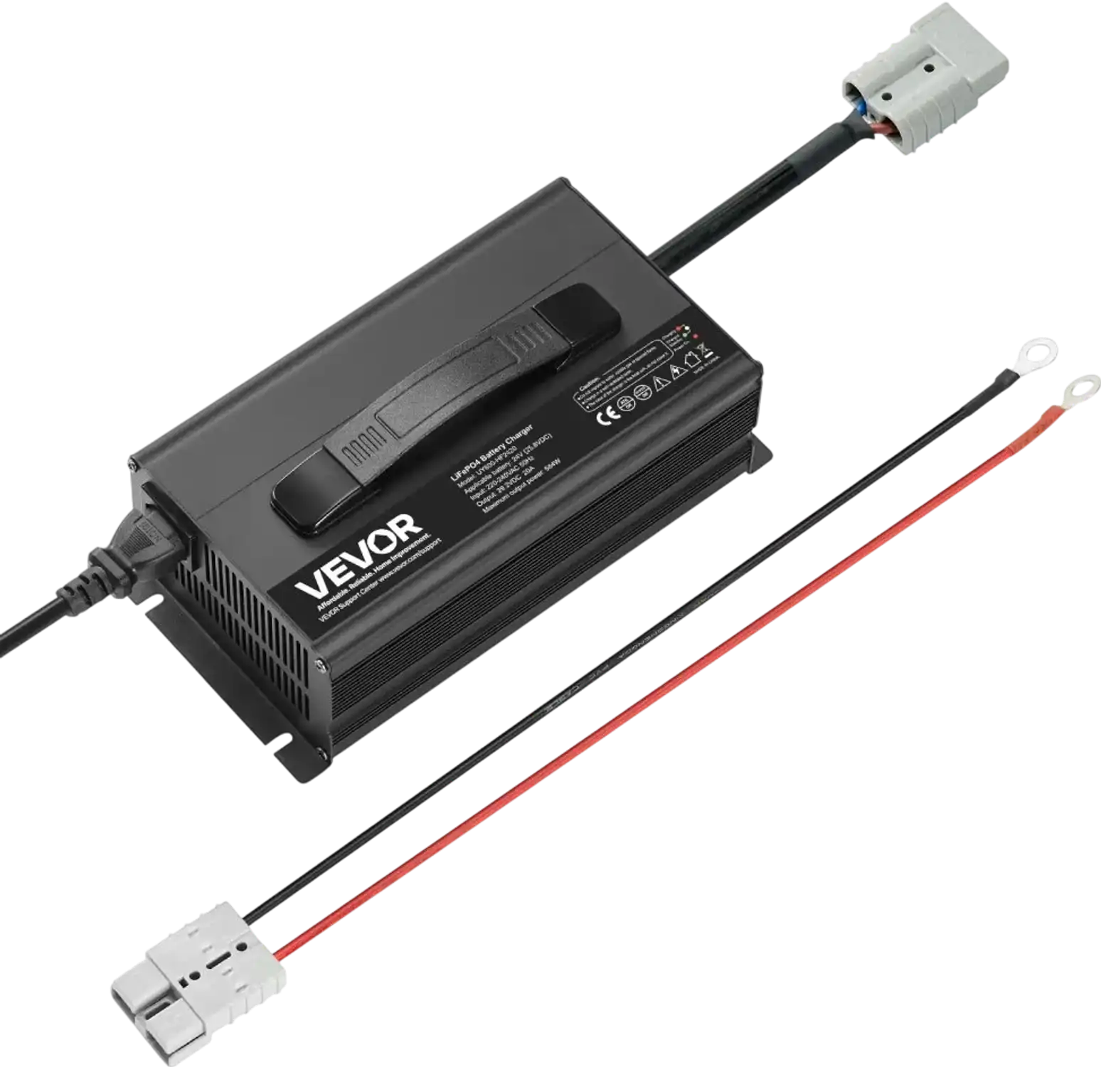 Vevor Battery Charger 24V 20A LiFePO4 Smart Charger for RV Boat Solar New