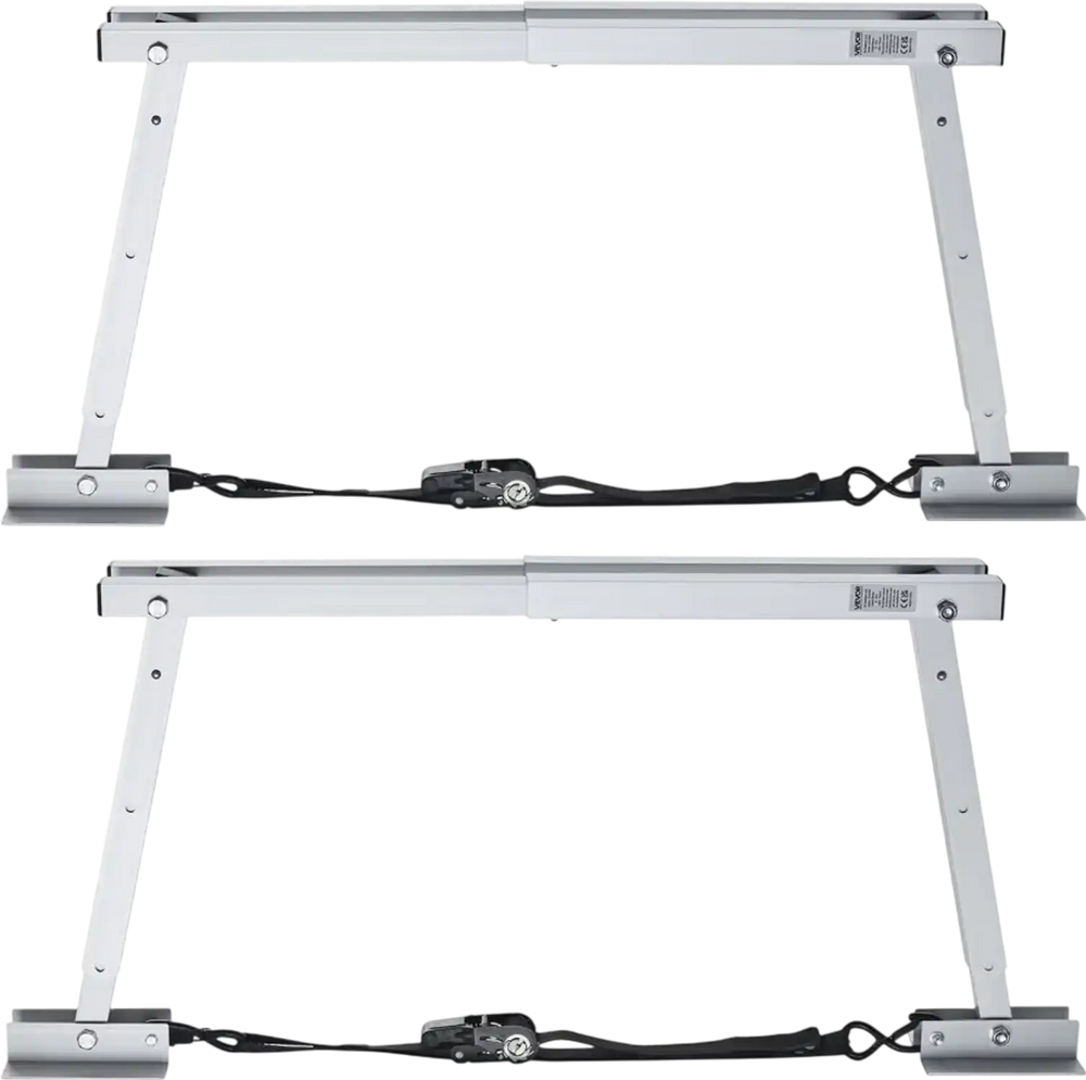 VEVOR Universal RV Stabilizer, RV Bumper Stabilizer for Trailers, Campers, Fifth Wheel, Compact Foldable Design for Easy Storage, Adjustable Height from 12 inch to 28 inch, Reduces RV Wobble, 2PCS