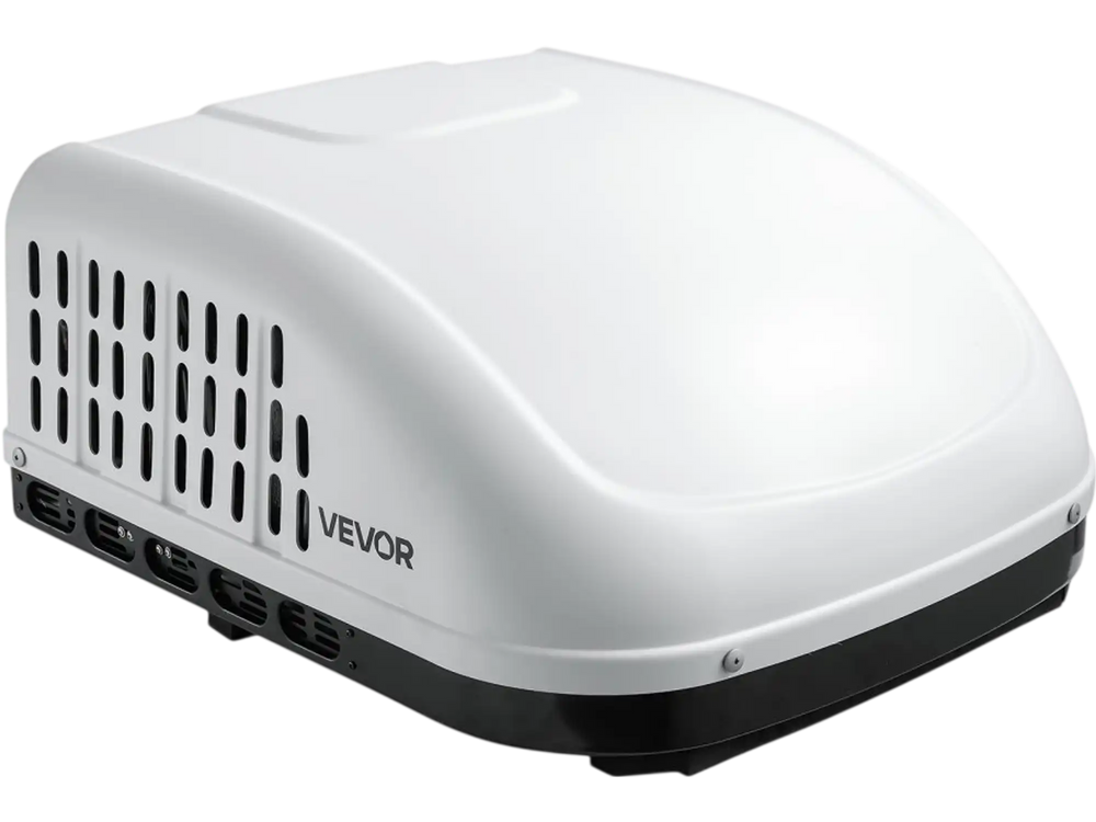 VEVOR RV Air Conditioner, 15000 BTU RV AC Unit, 120V Ducted or Non-Ducted Rooftop Air Conditioner with High-Performance Compressor Motor, Easy Install Quiet Cooling AC with Standard Vent Size, White