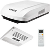 VEVOR RV Air Conditioner, 15000 BTU RV AC Unit, 120V Ducted Rooftop Air Conditioner with Heat Pump & Cooling, Variable Speed Easy Install Quiet AC Unit with ADB Button Control & Remote Control, White