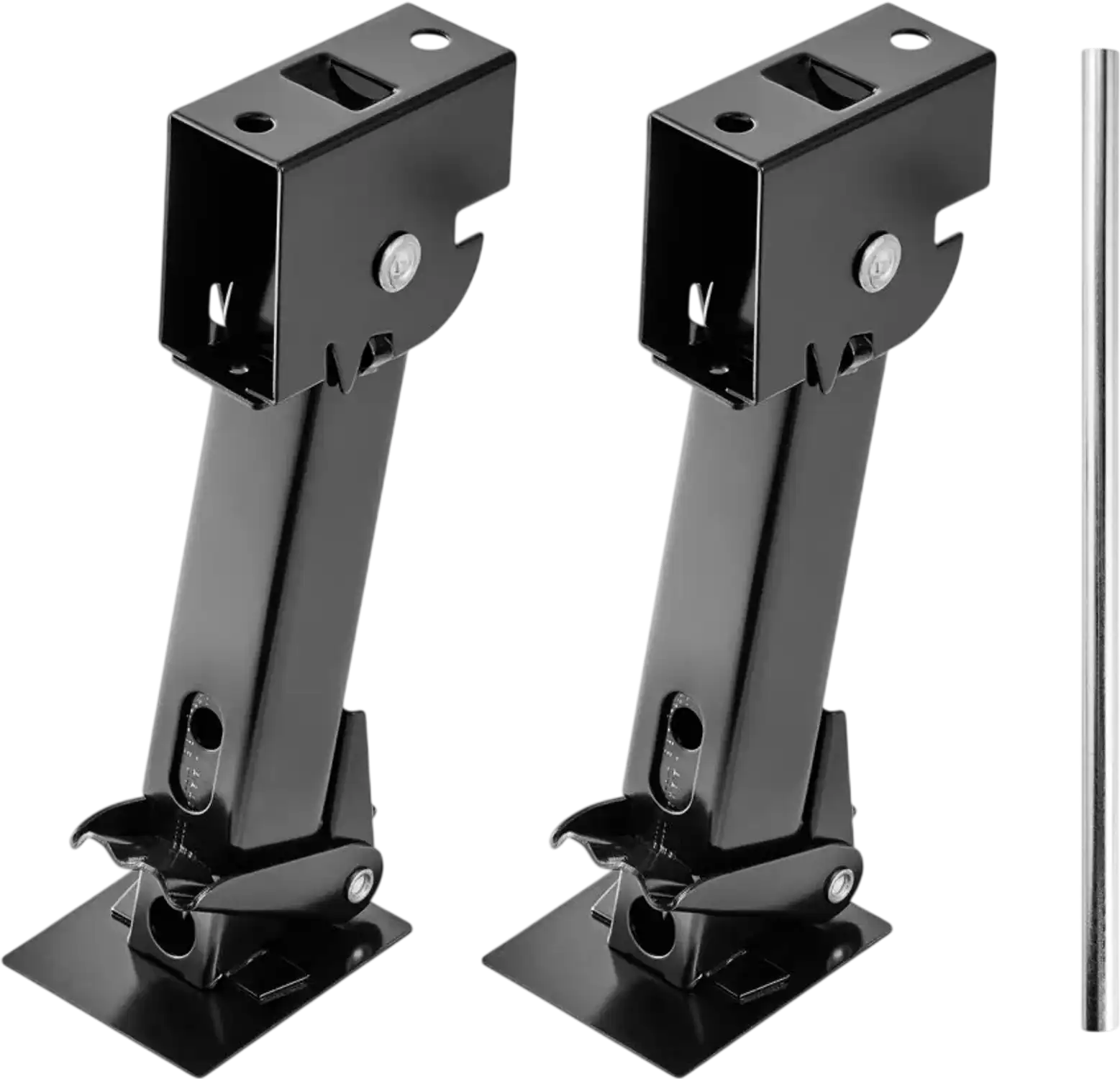 Vevor Stabilizer Jack Telescoping Folding Trailer Jack 2-Pc Set 1000 lbs 11.7