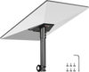 VEVOR Starlink RV Ladder Mount, 360°Adjustable Angle Mounting Standard Gen 3 Pipe Kit, Heavy-Duty Steel Extra Short Starlink RV Ladder Adapter, Compatible with Gen3 and V3, Easy to Assembly, Black