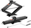 VEVOR 5000 lbs RV Scissor Jacks, 4-23.4 in RV Stabilizer Leveling Scissor Jacks, Set of 2, Heavy Duty Stabilizer Jack with Crank Handle, Socket and Bubble Levels, Not Easily Bent or Deformed