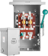 VEVOR 100A Generator Transfer Switch, 24000W Manual Transfer Switch, Heavy Duty Double-Throw Power Transfer Switch 120/240V, Meeting NEMA 3R Standards, for Outdoor, Indoor, and Portable Generator