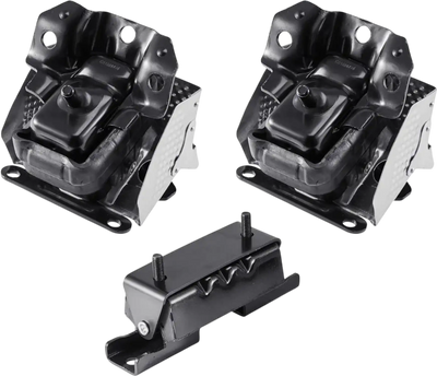 VEVOR Engine and Transmission Motor Mount Kit Replacement, Set of 3, Compatible with 2007–2013 Chevrolet Silverado 1500 5.3L V8, Replace OE# A5365, A5365, A2638, Secure Support
