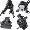 VEVOR Engine and Transmission Motor Mount Kit Replacement, Set of 4, Compatible with 2003–2008 Toyota Corolla 1.8L L4, Replace OE# A4220, A4219, A4218, A4221, Secure Support