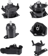 VEVOR Engine Motor Mount and Transmission Mount Kit Replacement, Set of 6, Compatible with 2003–2007 Honda Accord 3.0L V6, Replace OE# A4526HY, A4517, A4527HY, A4524, A4544, A4525, Secure Support